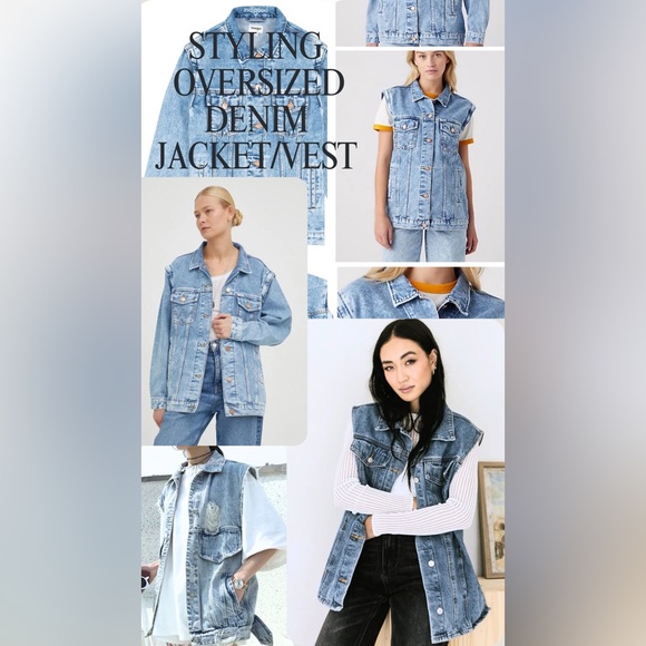 2 in 1 Wrangler Heritage Jean denim jacket zip off sleeves jacket! - Picture 2 of 16